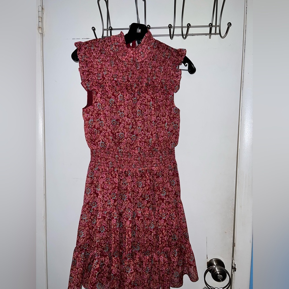 Likely Red and Pink Textured Dress
